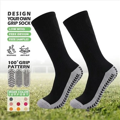 Anti-slip fodbold åndbar bomuld atletisk fodbold sportssokker