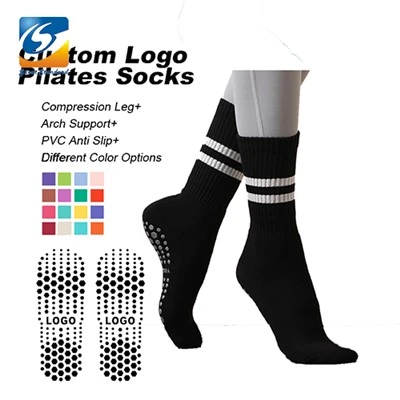 Stripes Design Custom Logo Pilates Socks